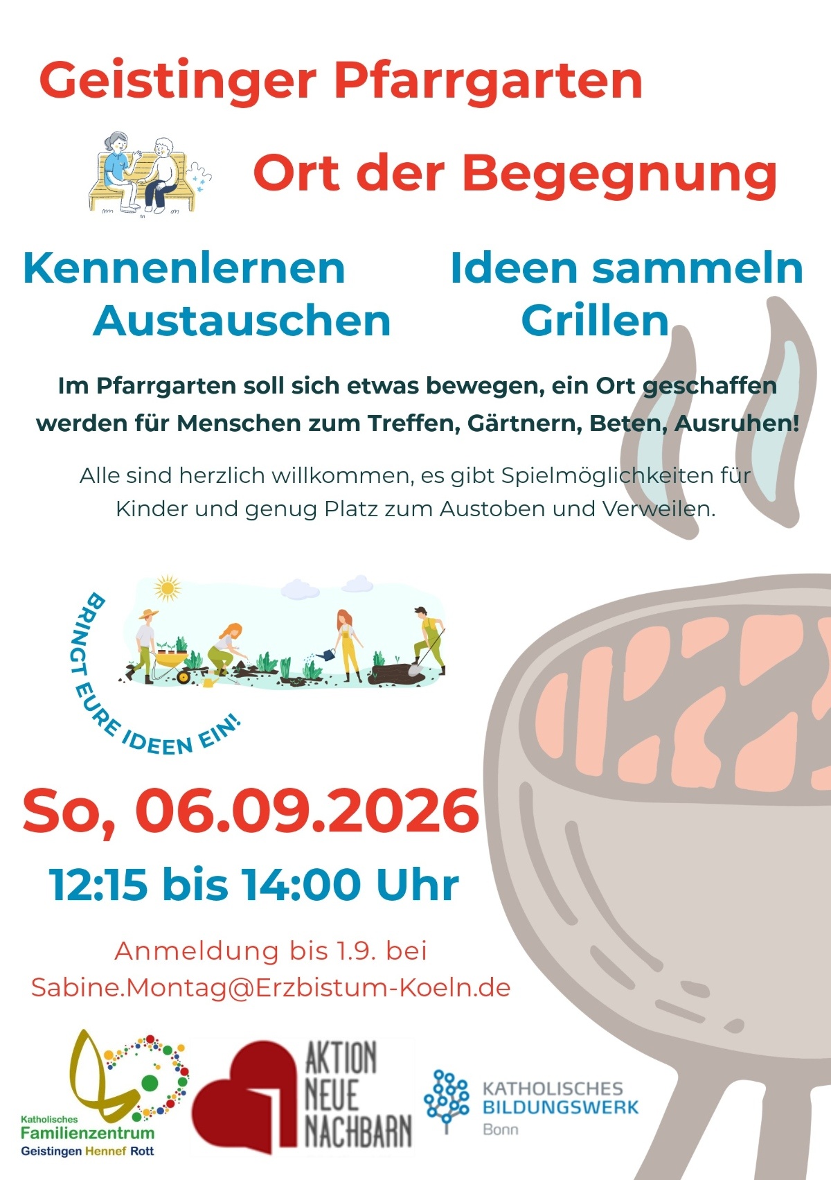 2026-09-06 Grillen Pfarrgarten Geistingen