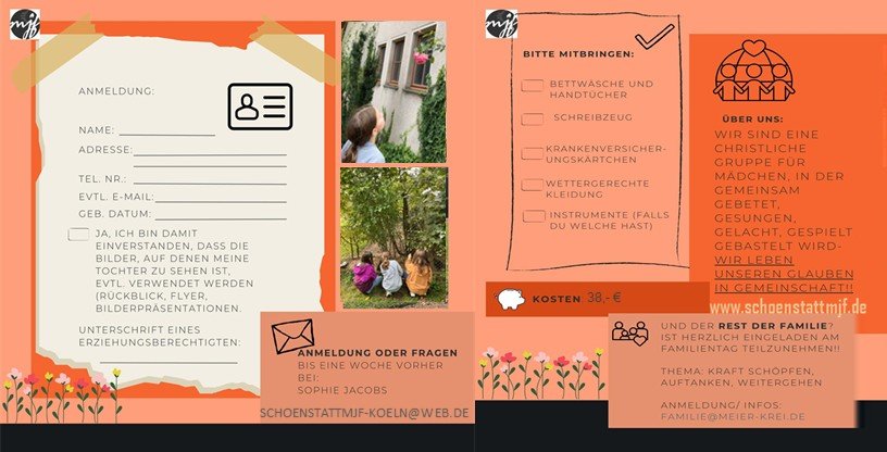 Frühlingstreffen  Mädchen - März 2026 Rückseite