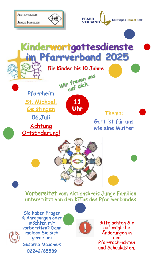 Plakat Kinderwortgottesdienst 2025 Juli Änderung (c) A. R.R.