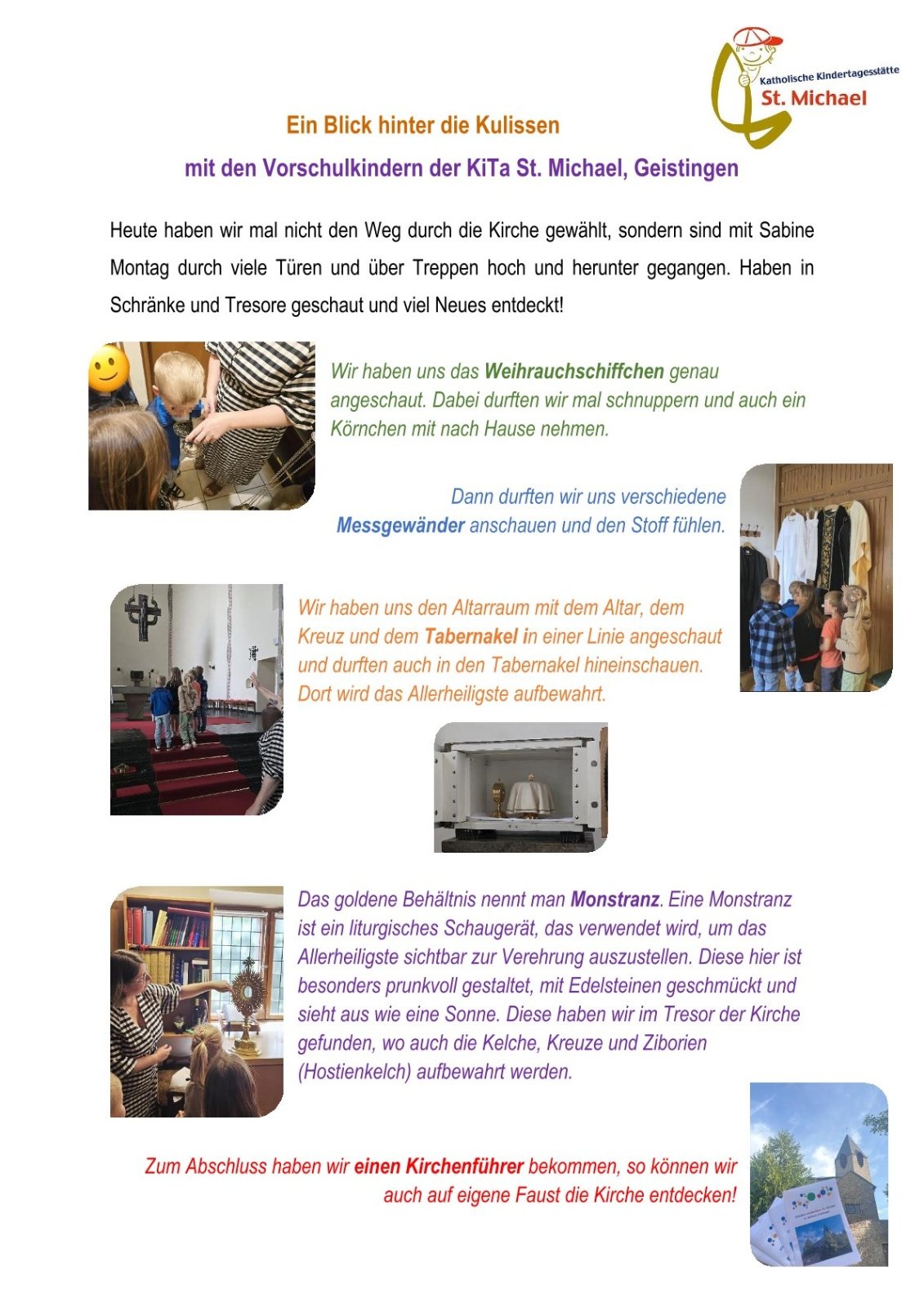 2025-05 Ein Blick hinter die Kulissen_Vorschulkinder St. Michael