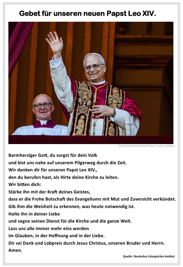 Gebet zur Wahl des neues Papstes2